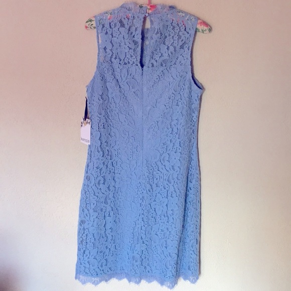 Kensie Blue Lace Sheath Dress - NWT -10 - Picture 2 of 8